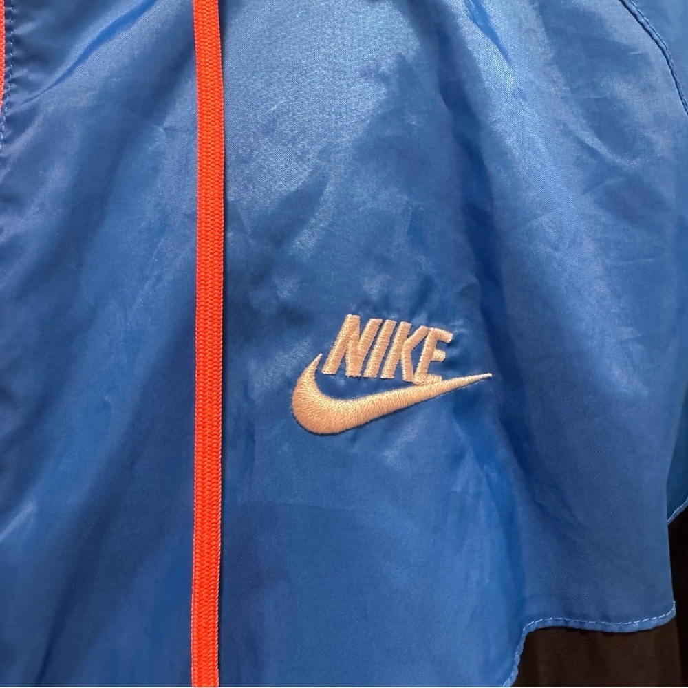 Nike Sportswear Windrunner Hooded Zip Up Jacket Athletic Retro Blue Black XL - Picture 12 of 16